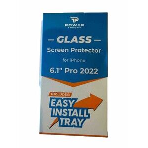 Power Theory 2 Pack Glass Screen Protector for Iphone 14 Pro 6.1" 2022 PT-14P-SP